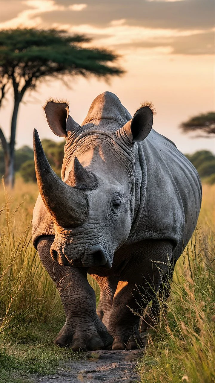 Majestic Rhinoceros in the Wild