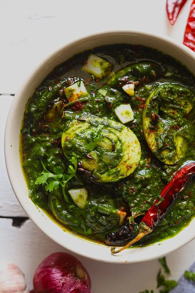 Spinach Egg Curry