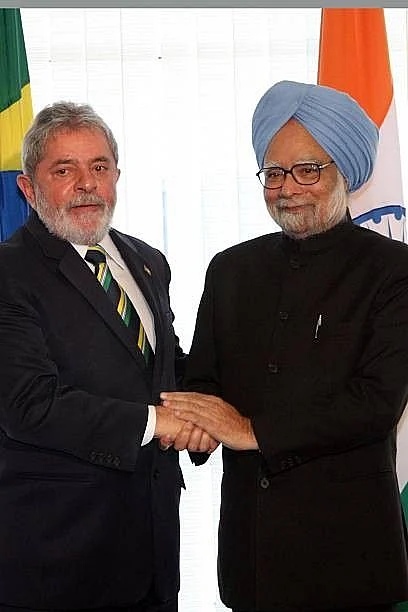 Lula e Manmohan Singh