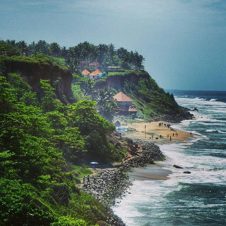 Varkala Cliff Beach Kerala