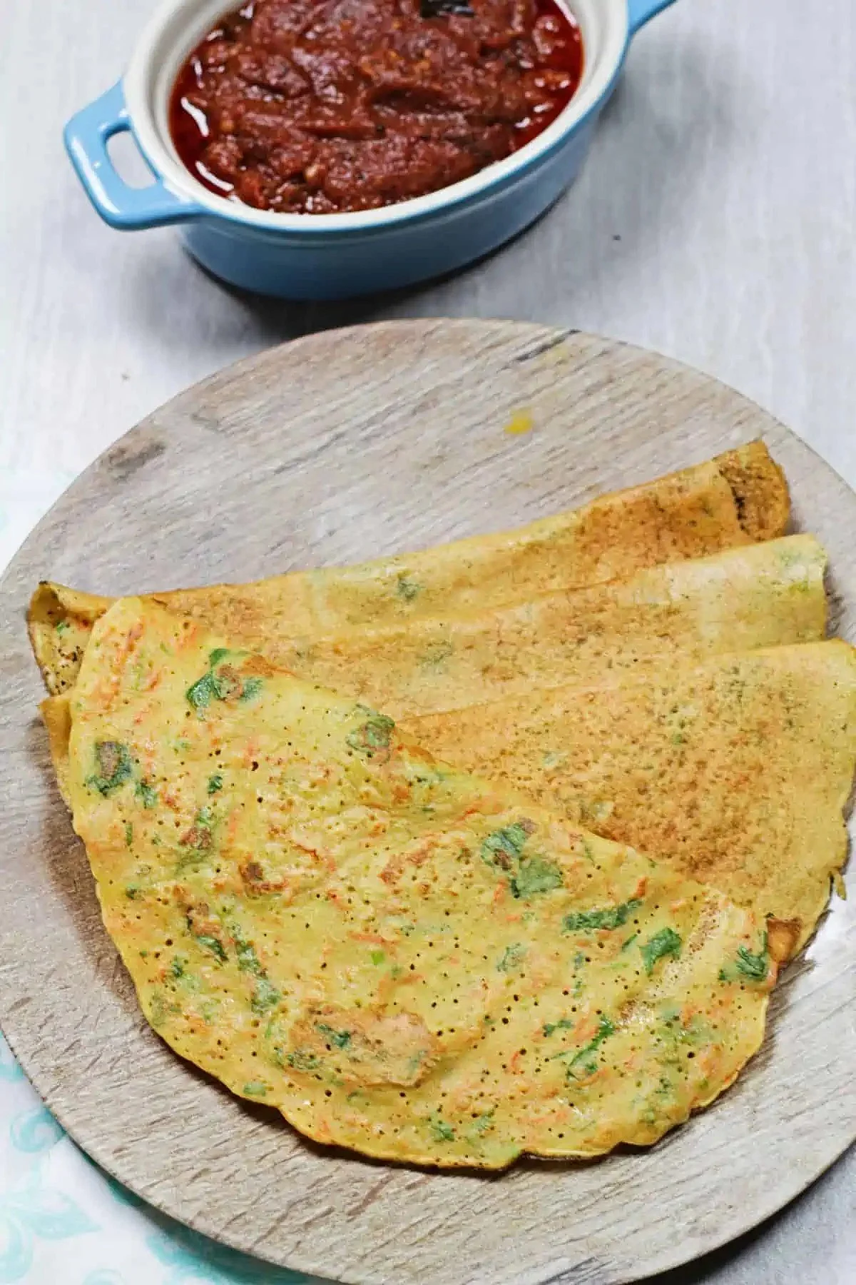 palak moong chilla 11