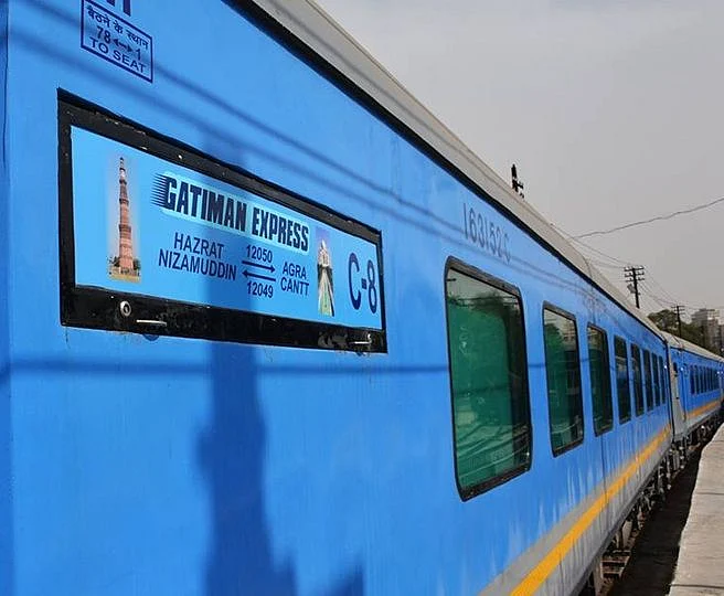 Gatimaan Express with a speed of 160kmhr is Indias first semi high speed train It will run on all days of the week except Friday from Hazrat Nizamuddin station New Delhi to Agra