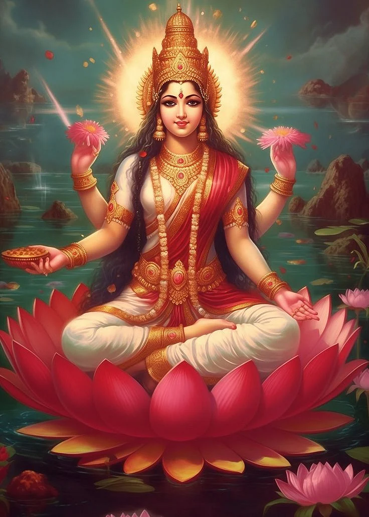 Lakshmi Hindu Goddess of Wealth Fortune and Beauty digital download
