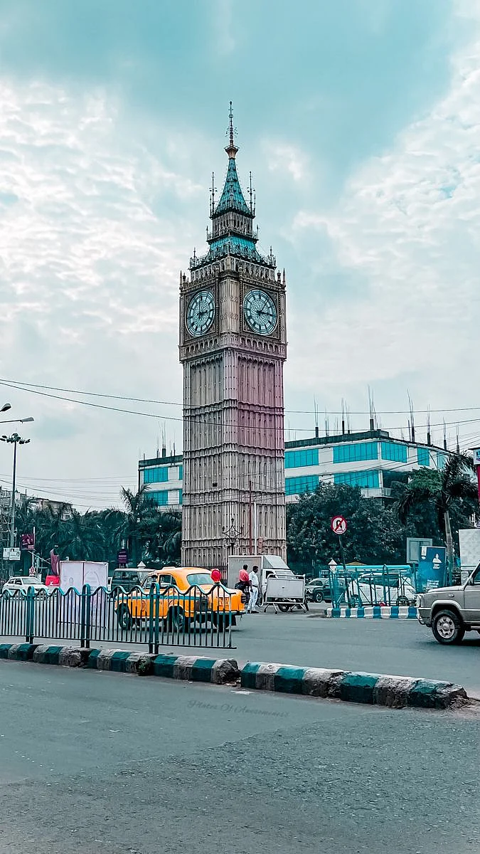 Kolkata lake town clock tower photography