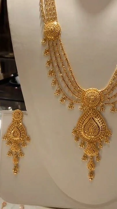 Beautiful Gold Necklace Set فول