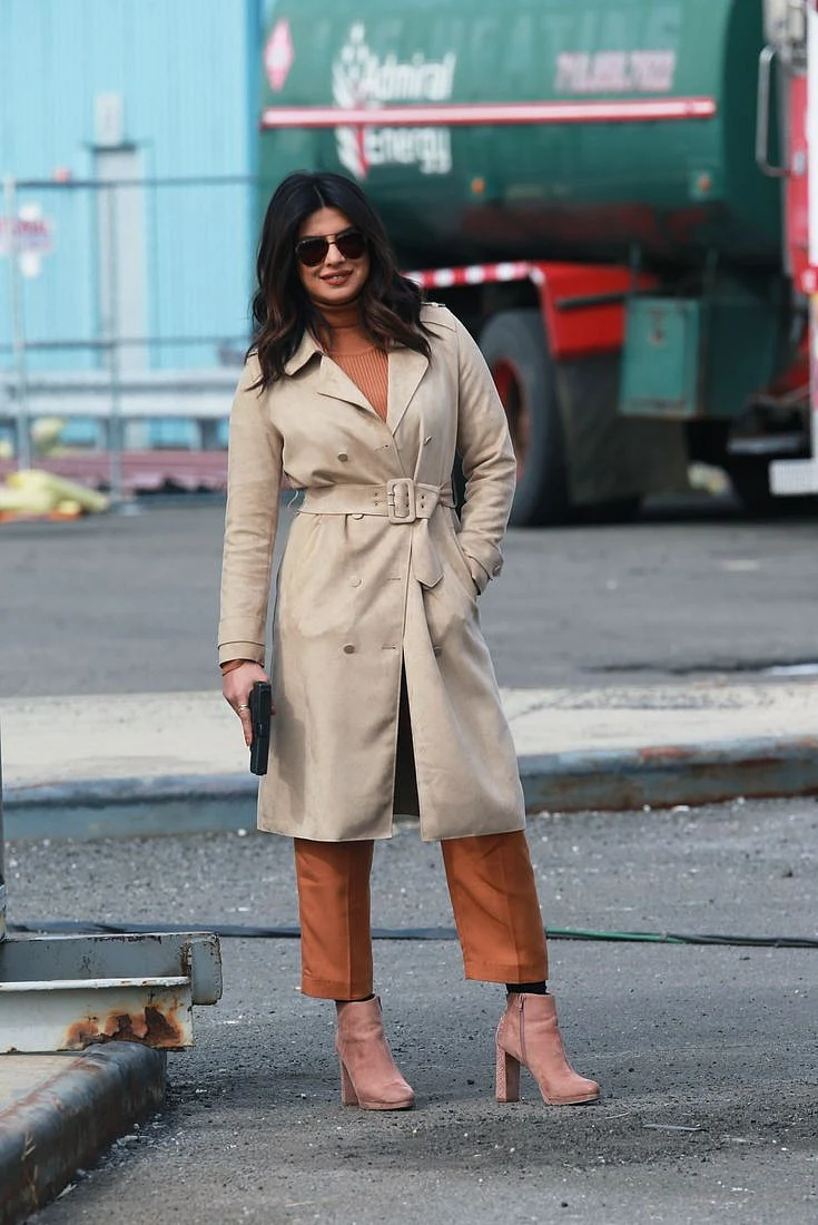 Priyanka Chopra On location filming Quantico in NYC March 17 2018