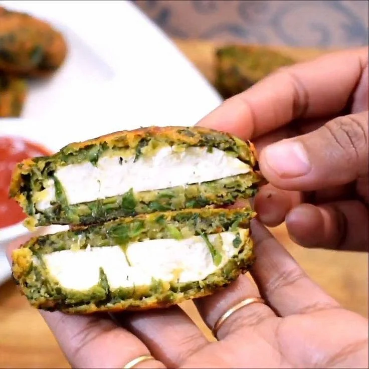 palak paneer cutlet