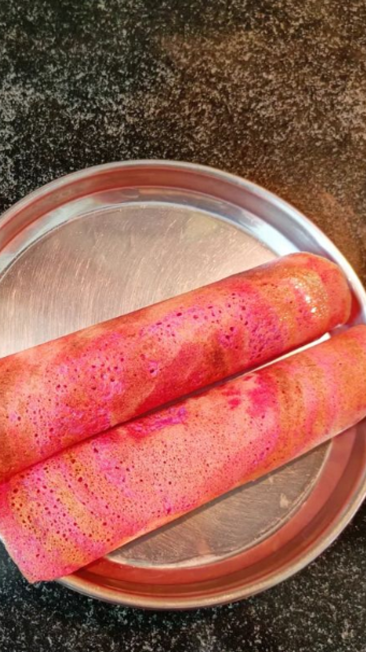 Beetroot Dosa 9