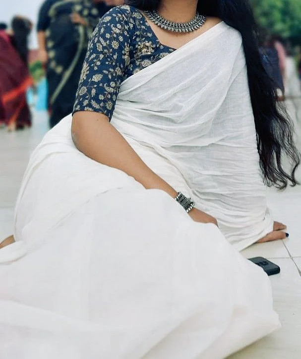 Prettiest combination of saree
