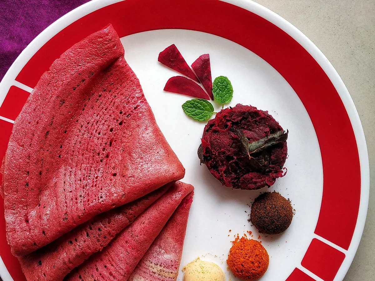Beetroot Dosa 6