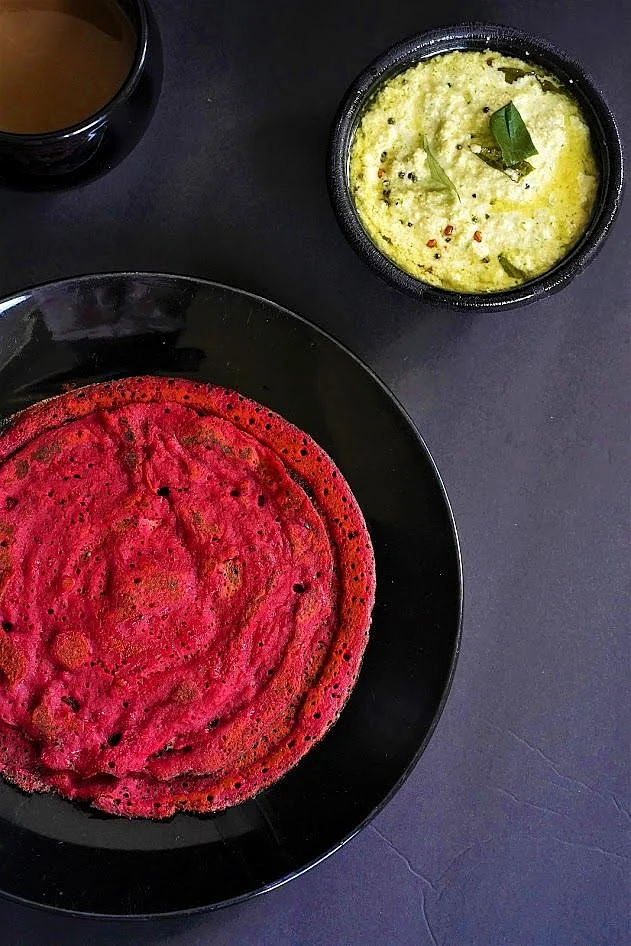 Beetroot Dosa 3