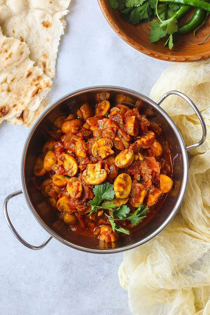 Mushroom Masala Sabji
