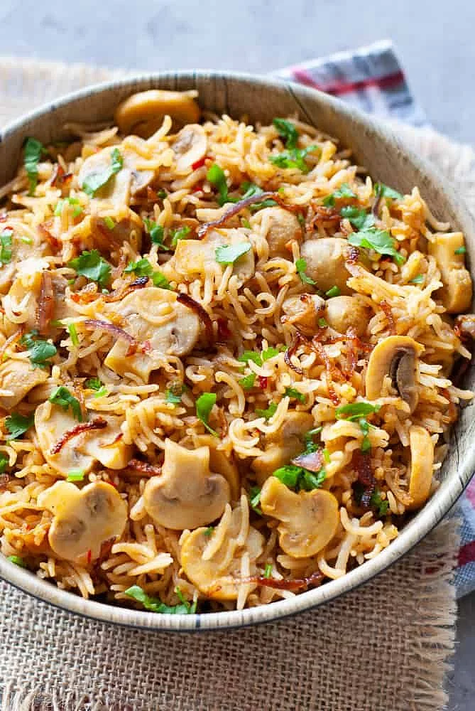 Mushroom Biryani