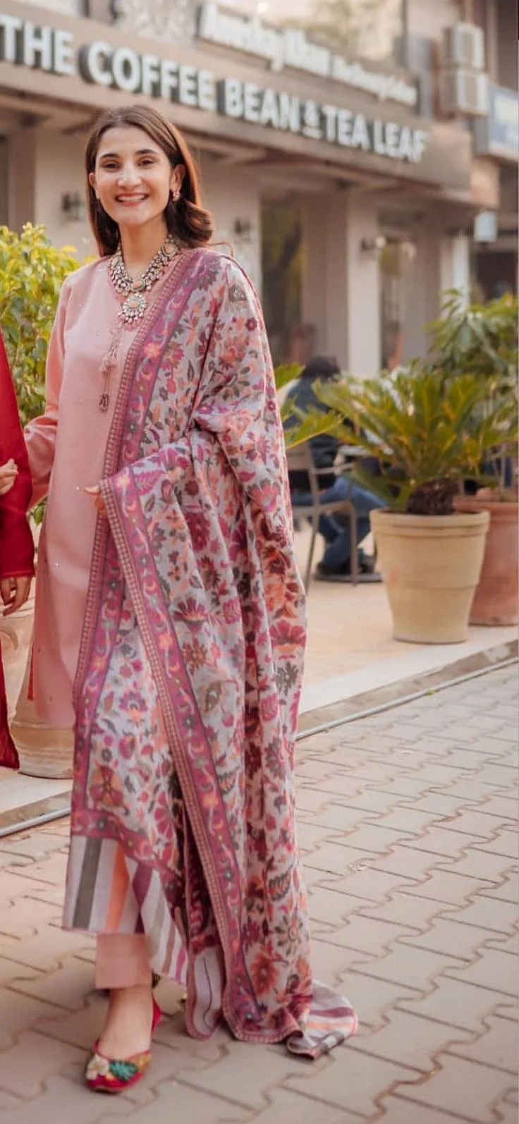 cotton and pashmina mix suit