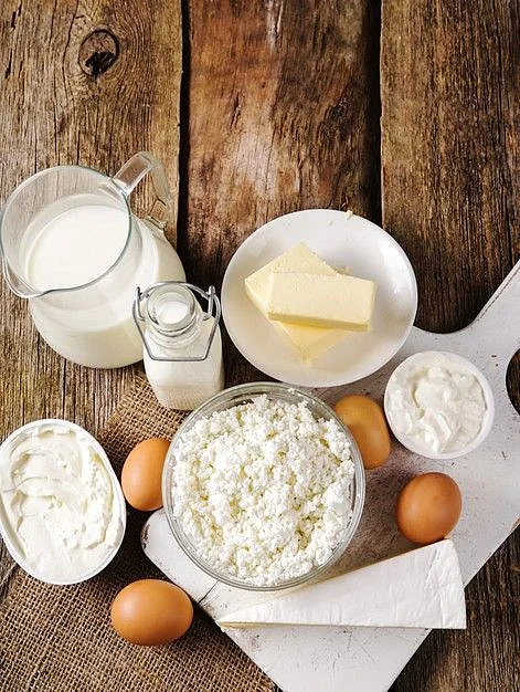 Free Photo Milk products dairy