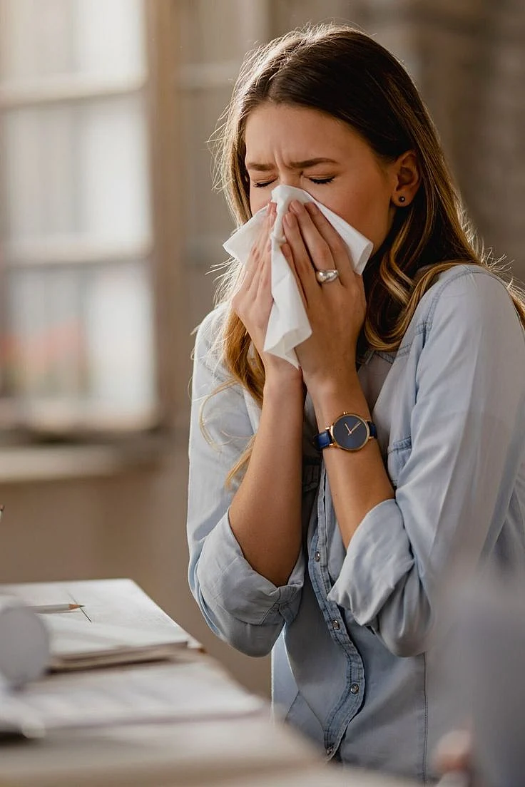 sneezing