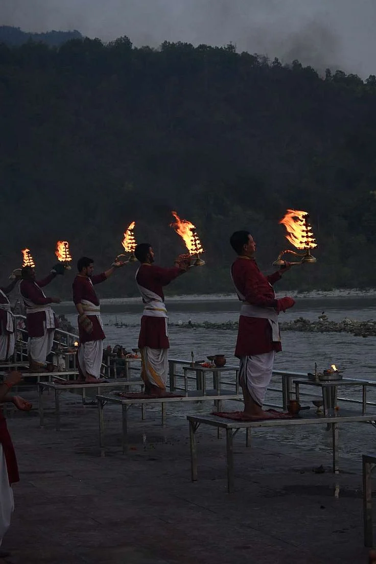 triveni ghat ganga aarti