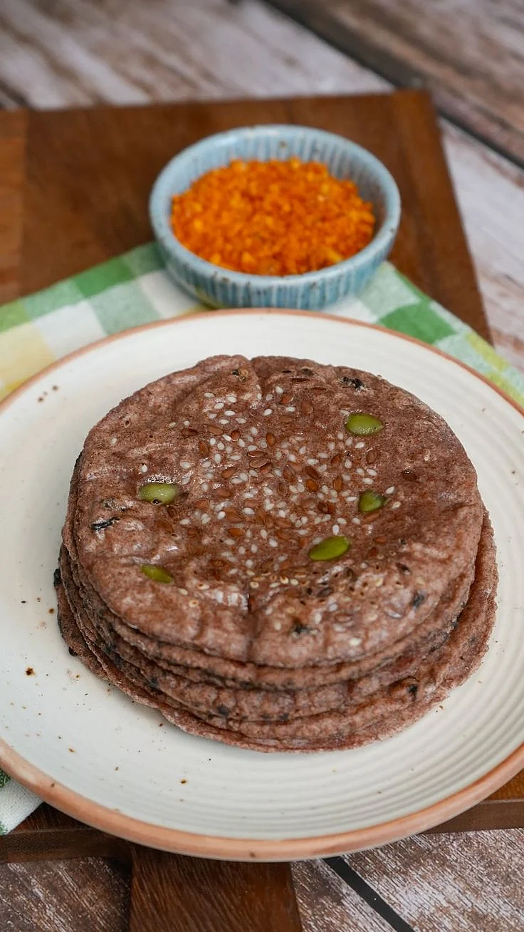 Ragi aur Seeds ki Roti Ragi Seeds Roti Excited to share my latest creation Ragi pumpkin seeds flax seeds sesame seeds roti If you were looking for a healthier
