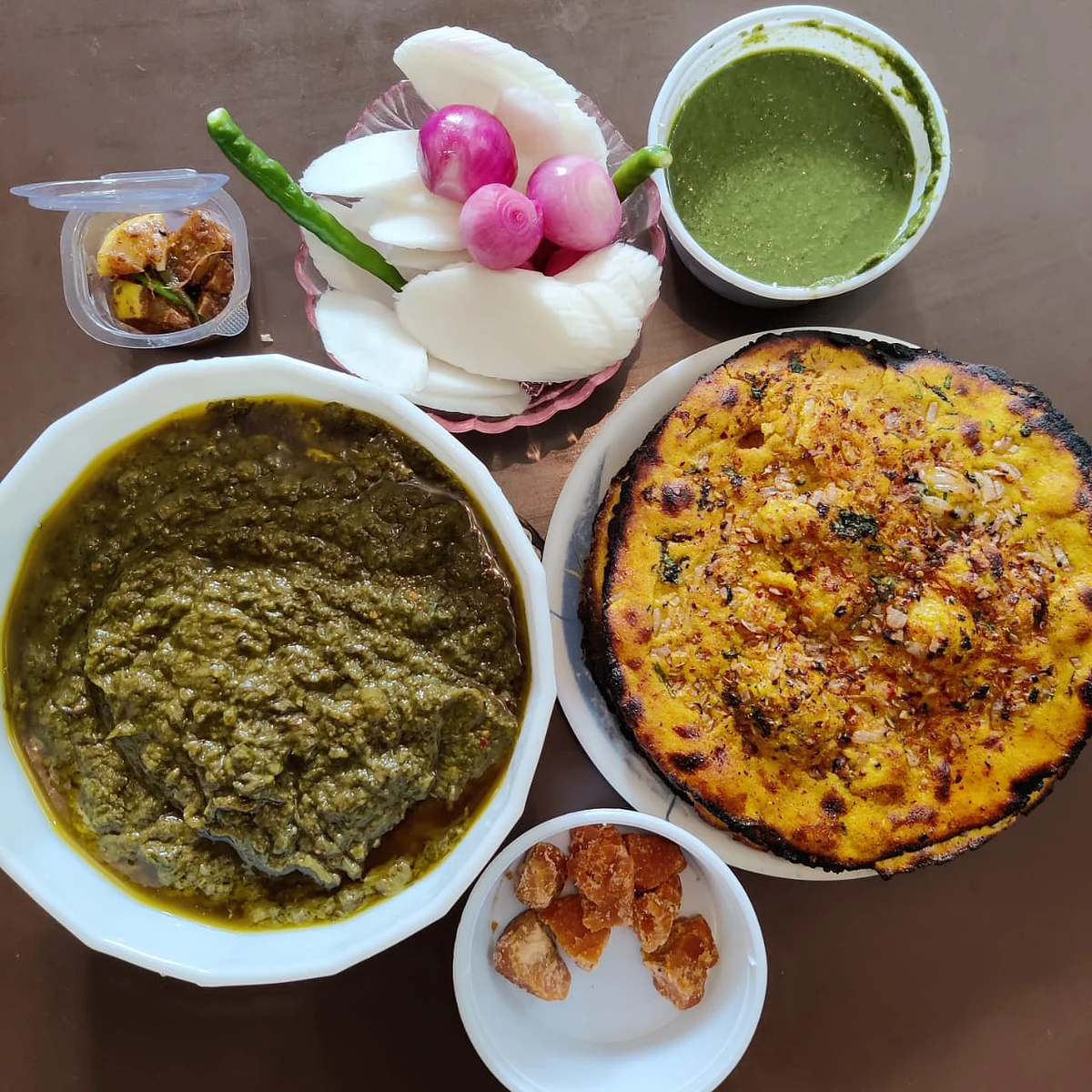 Sarson da Saag te Makki di Roti