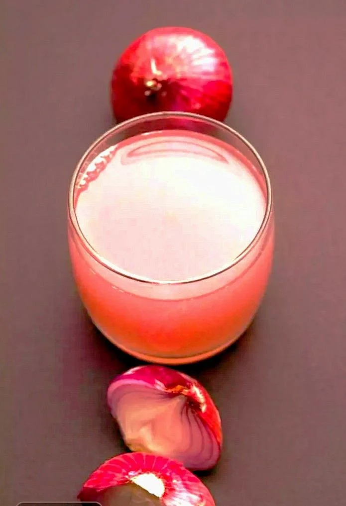 Onion juice is good for hair