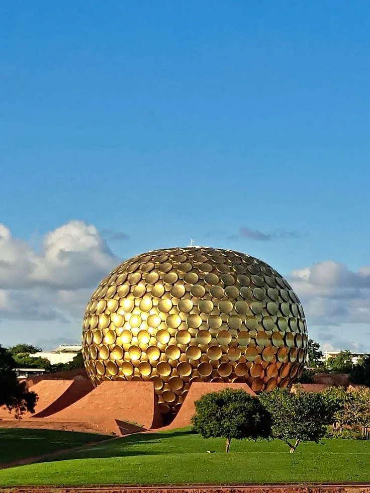 Matrimandir Golden globe Auroville Pondicherry