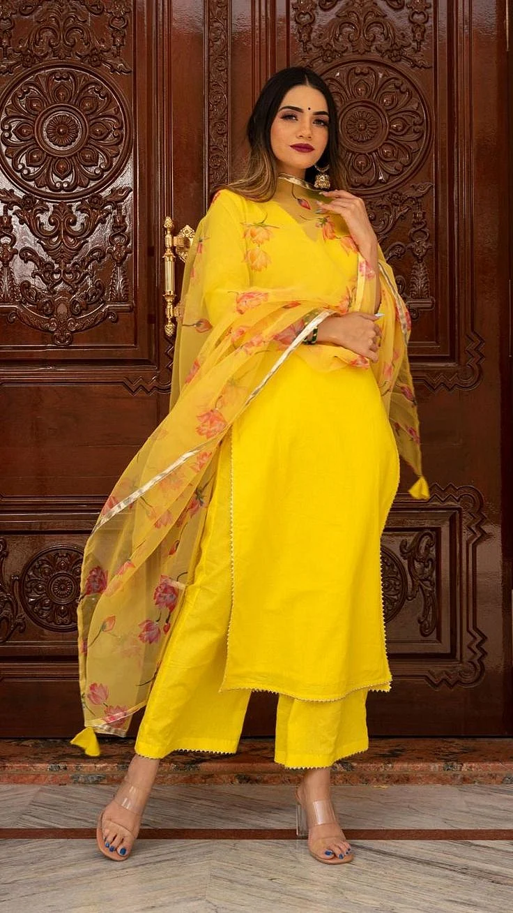 yellow salwar suit women 5
