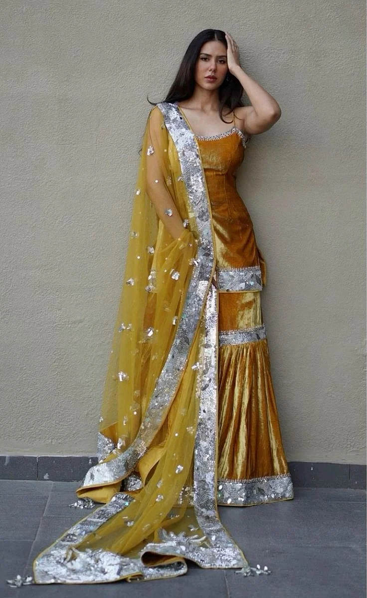 yellow salwar suit women 10