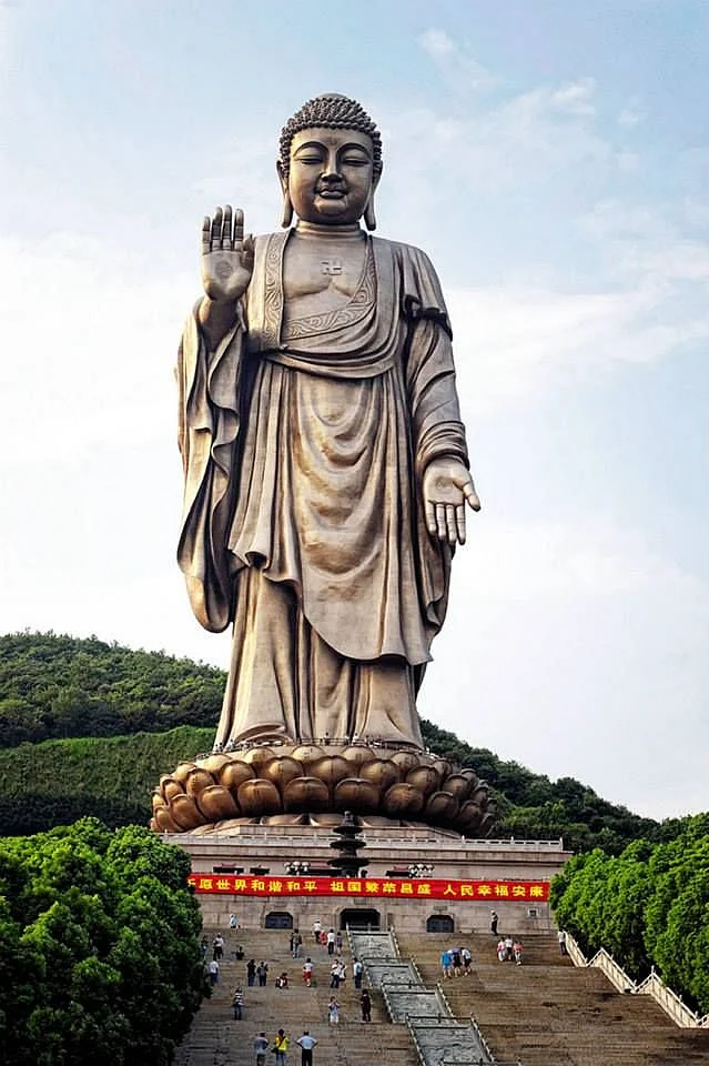 Spring Temple Buddha Lushan China…