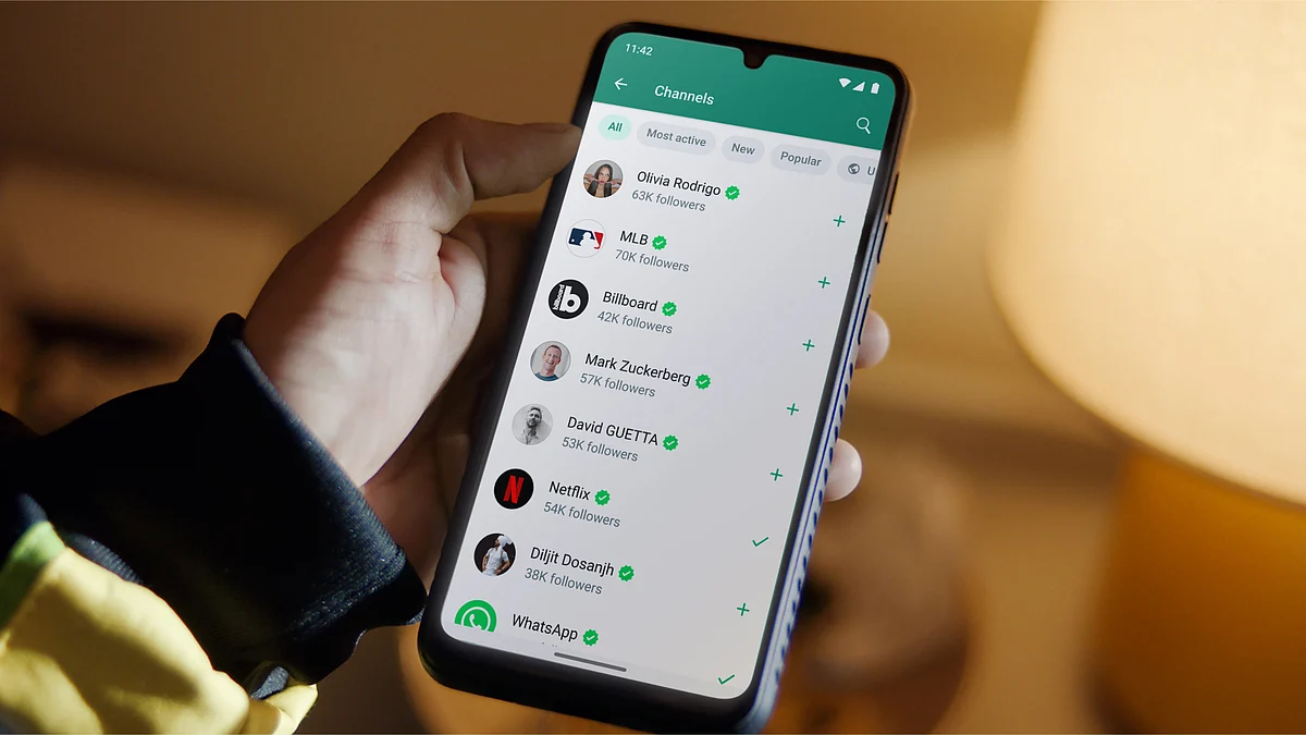 WhatsApp ChannelsHeader