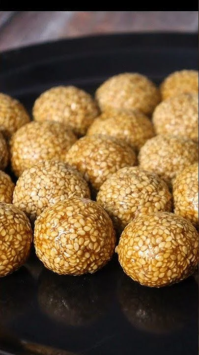 Calcium Rich Laddu for strong bones Til laddu Sesame Laddu