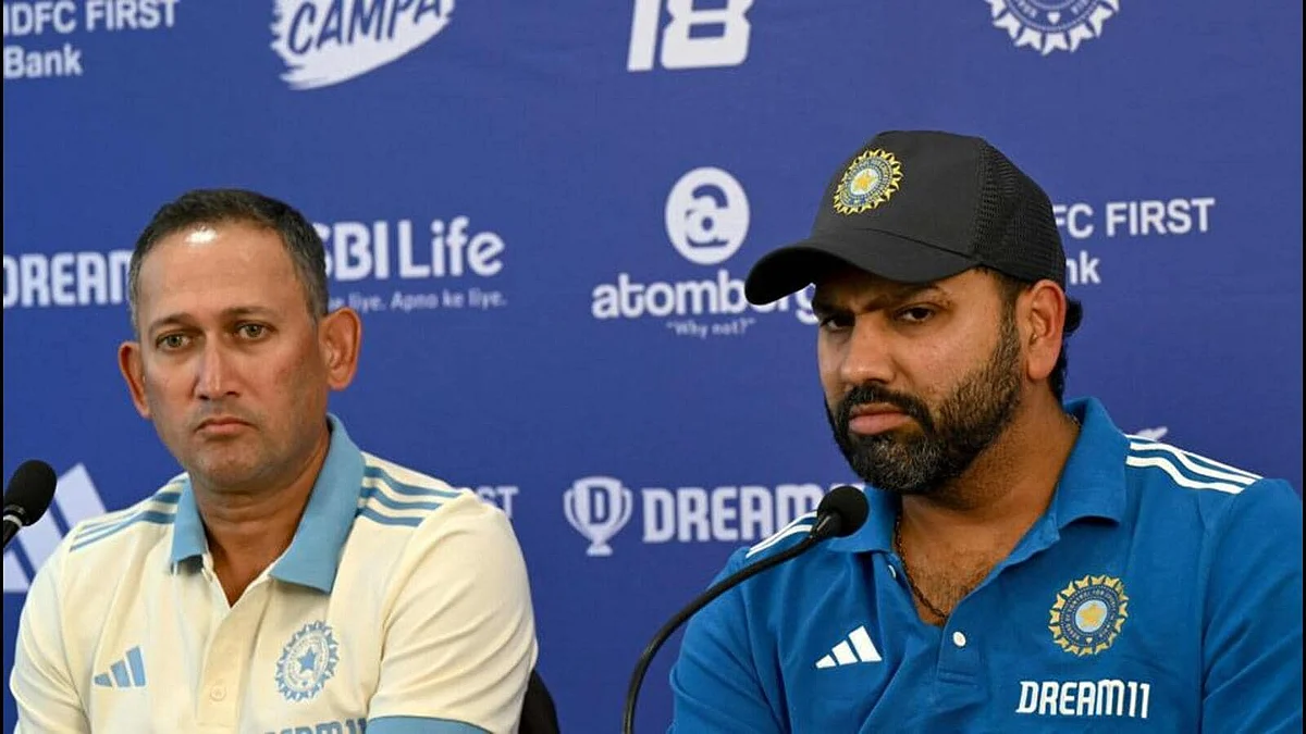 Rohit Sharma with Ajit Agarkar