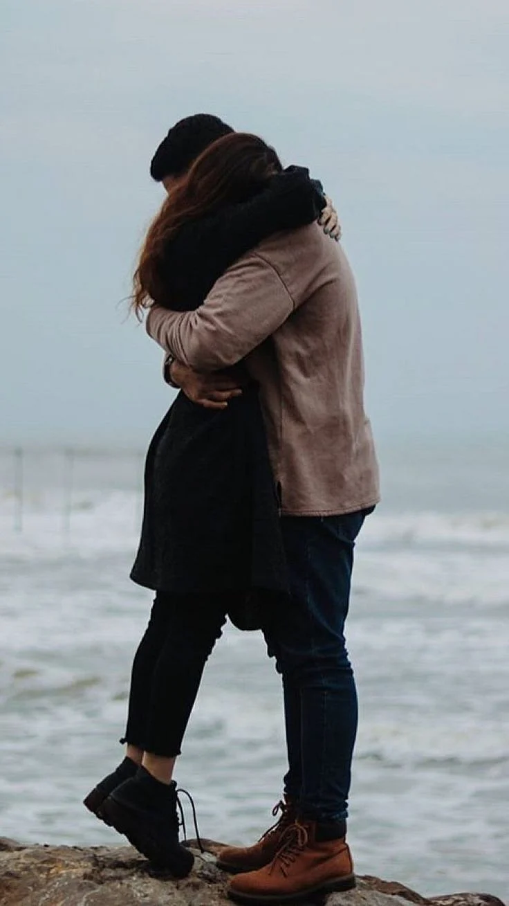 couples hugging