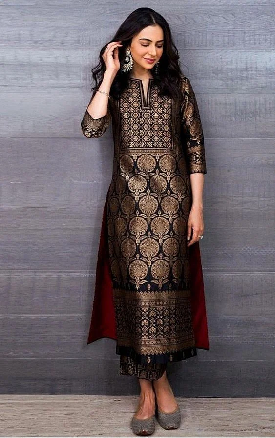 Ajrakh Print Kurti Design 3