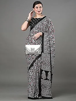 Ajrak Print Saree 10