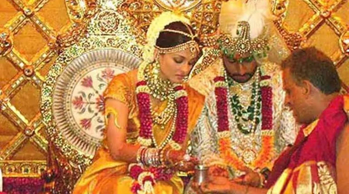 aishwarya wedding saree