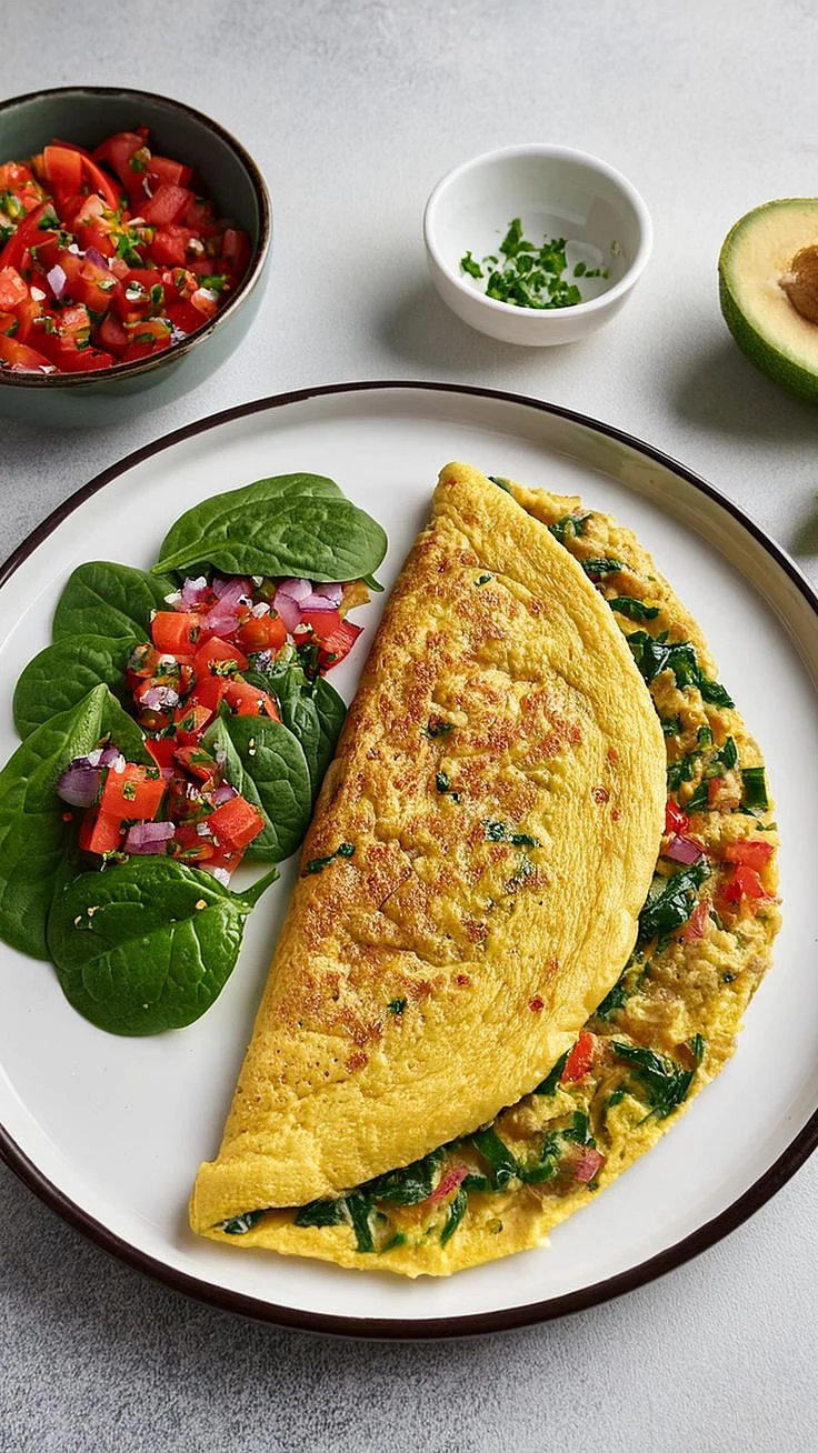 Veganes Omelett mit Kichererbsenmehl