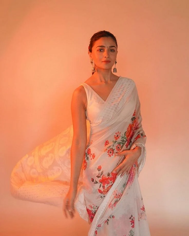 alia bhatt white saree 10