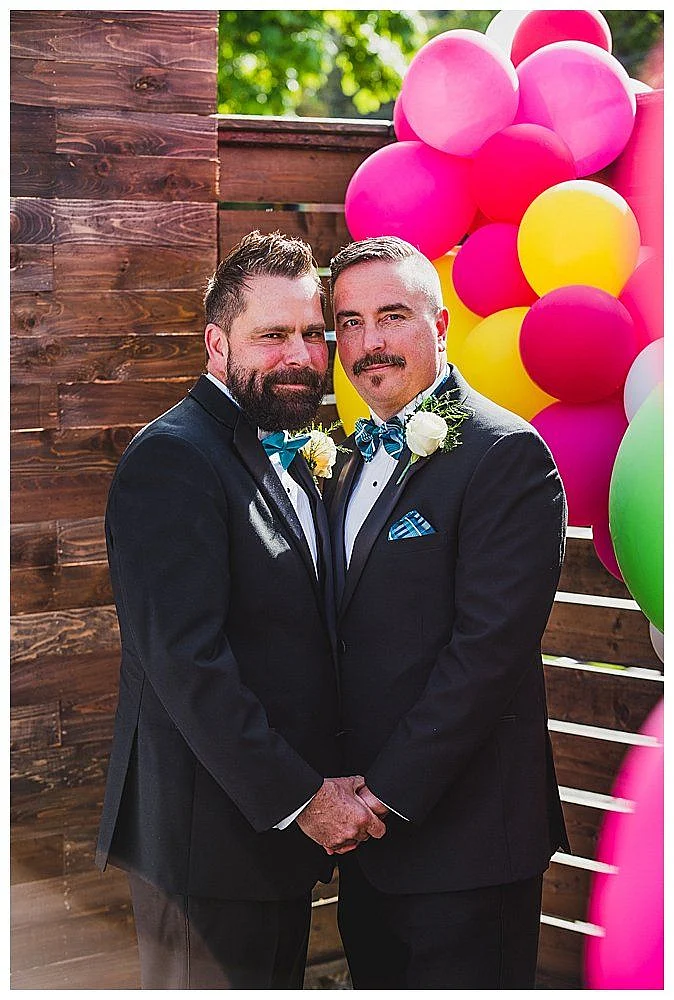 Colorful Wedding with an Epic 7 Foot Floral Heart Designed By One of the Grooms Love Inc Mag