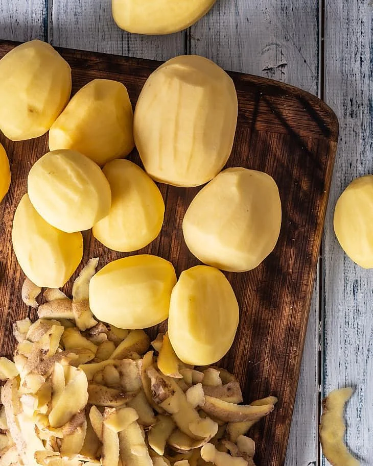 peeled potato