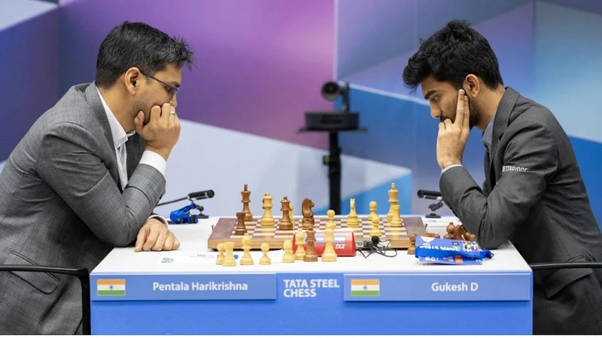 Gukesh D and Pentala Harikrishna