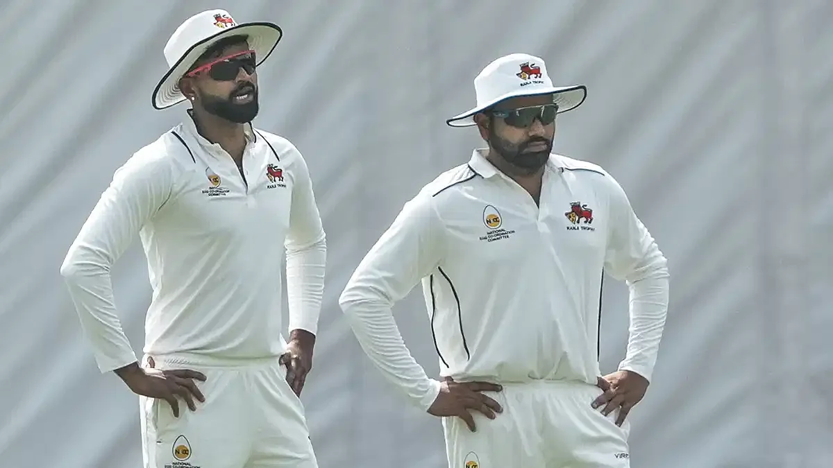 Shreyas Iyer with Rohit Sharma