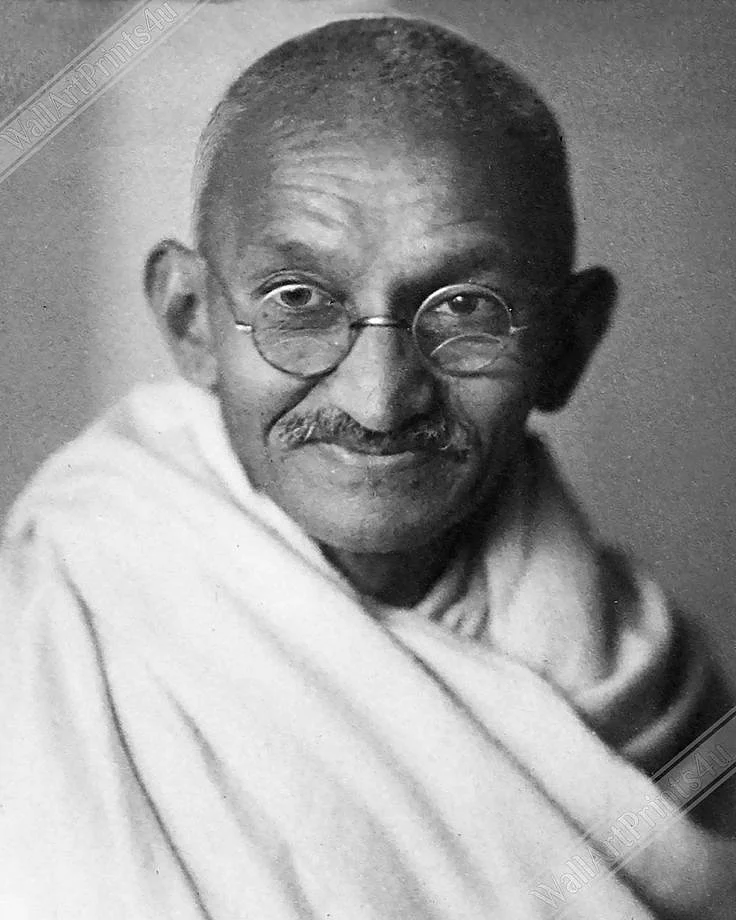 Mahatma Gandhi Poster Vintage Photo Iconic Mahatma Gandhi Print Father of the Nation india UK EU USA Domestic Shipping Etsy