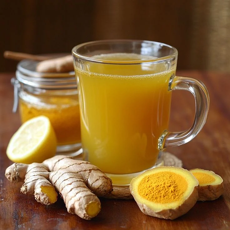 Ginger and turmeric drink