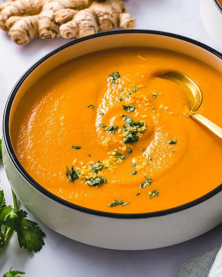 Add ginger powder to soup