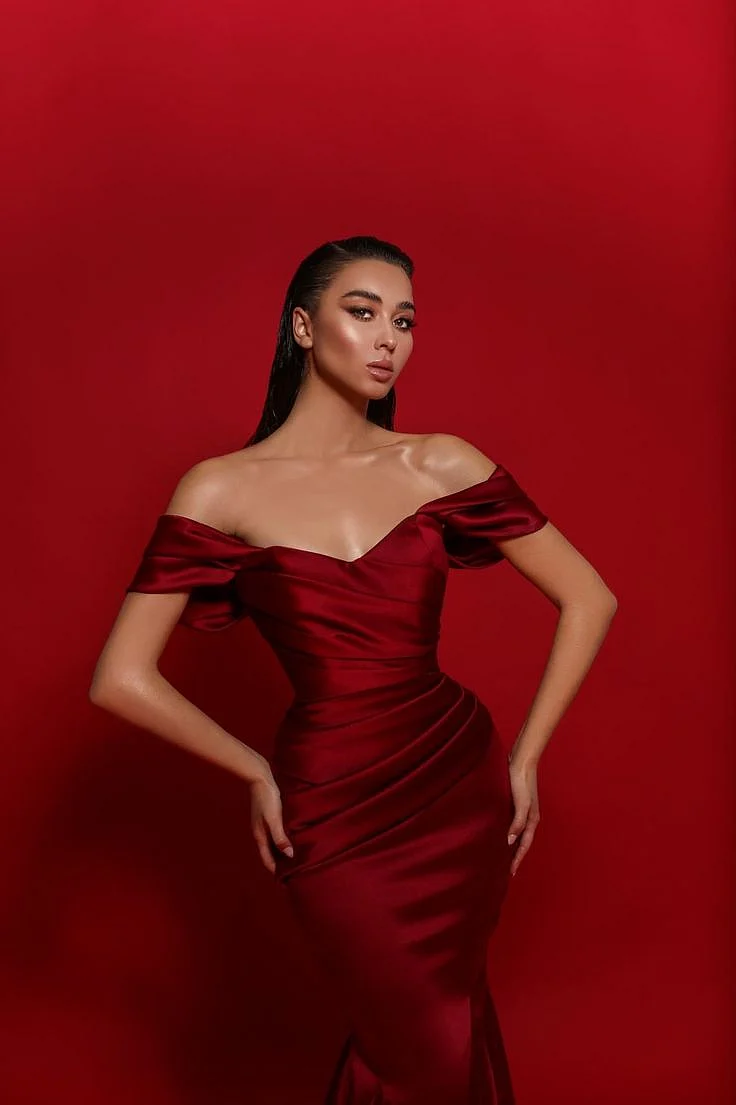red dress