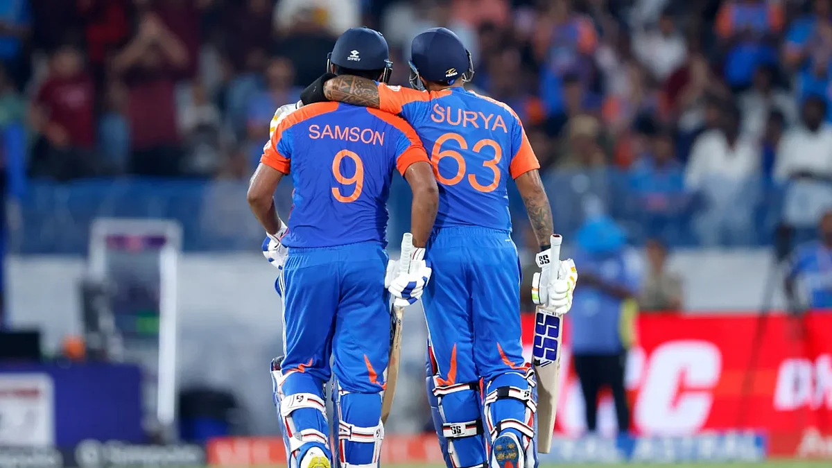 Suryakumar Yadav with Sanju Samson