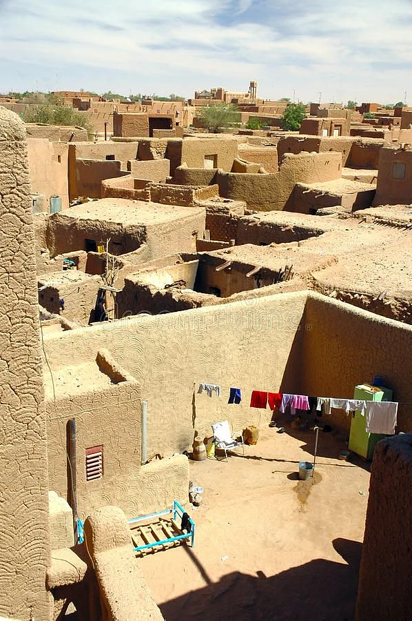 Looking Down on Agadez Houses Stock Image Image of color horizon 20500693