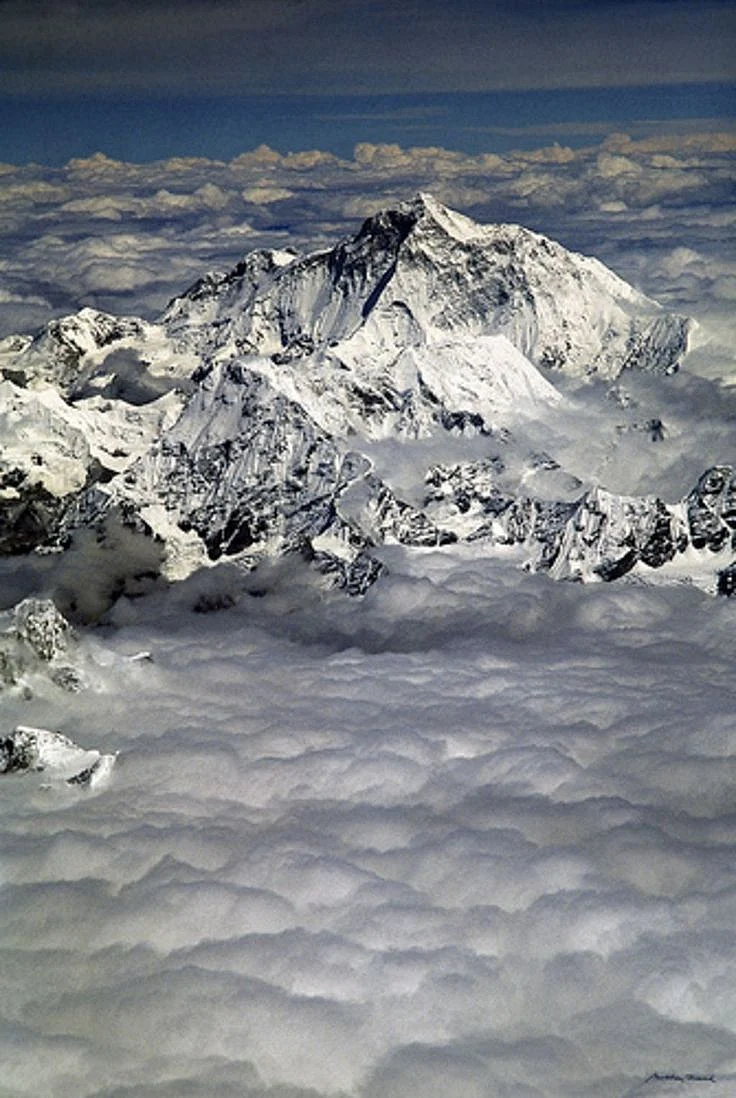 Le Makalu vu davion lors du vol entre Kathmandou et Lhassa by Matthieu Ricard
