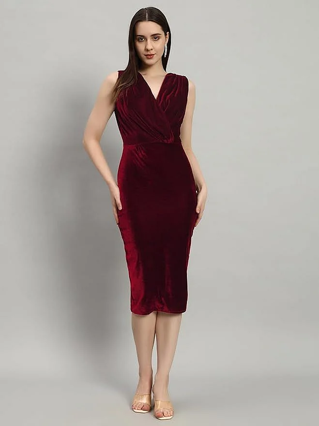 Velvet Bodycon Party Dress