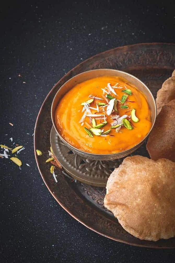Gujarati Aamras Recipe How to make Aamras Puri Mango Pulp